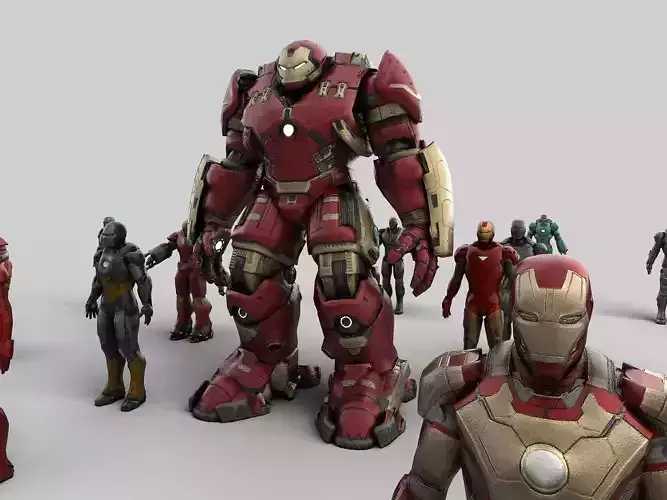 Iron Man Collection 3D model