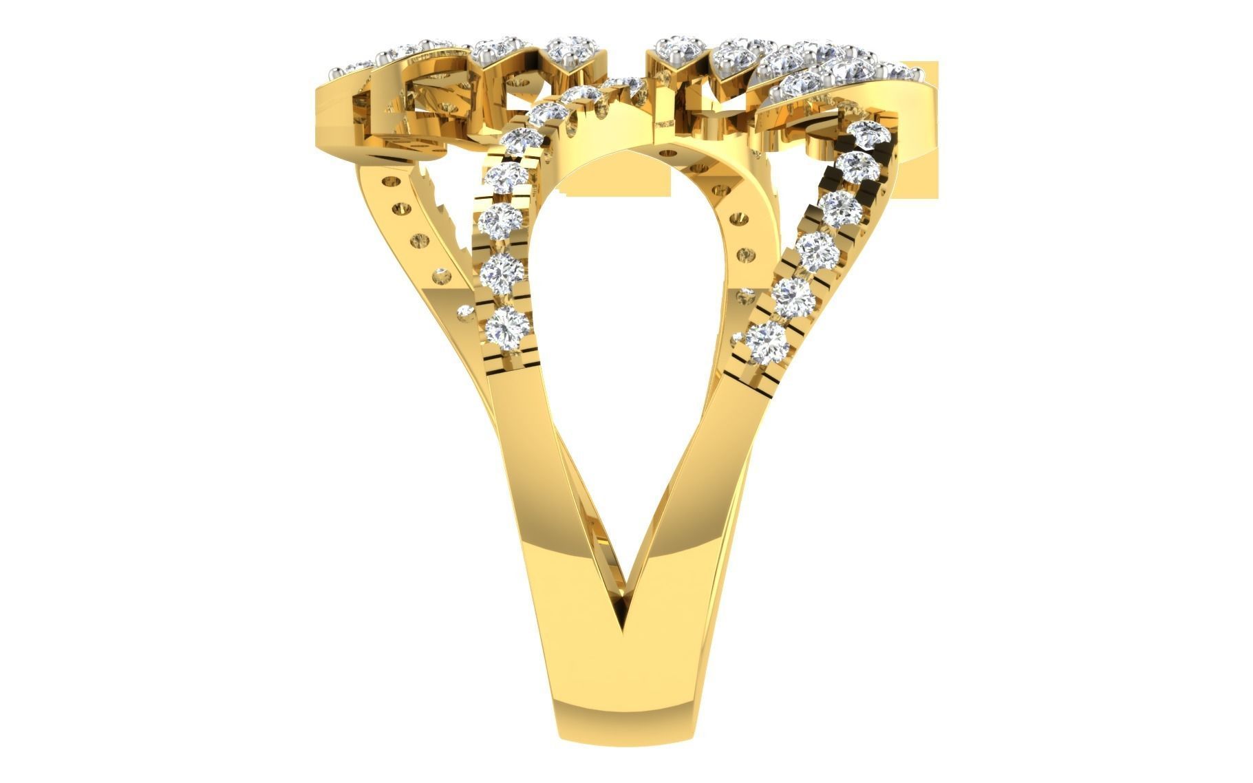 Women ring 3dm stl render detail 3D print model 3D print model_5