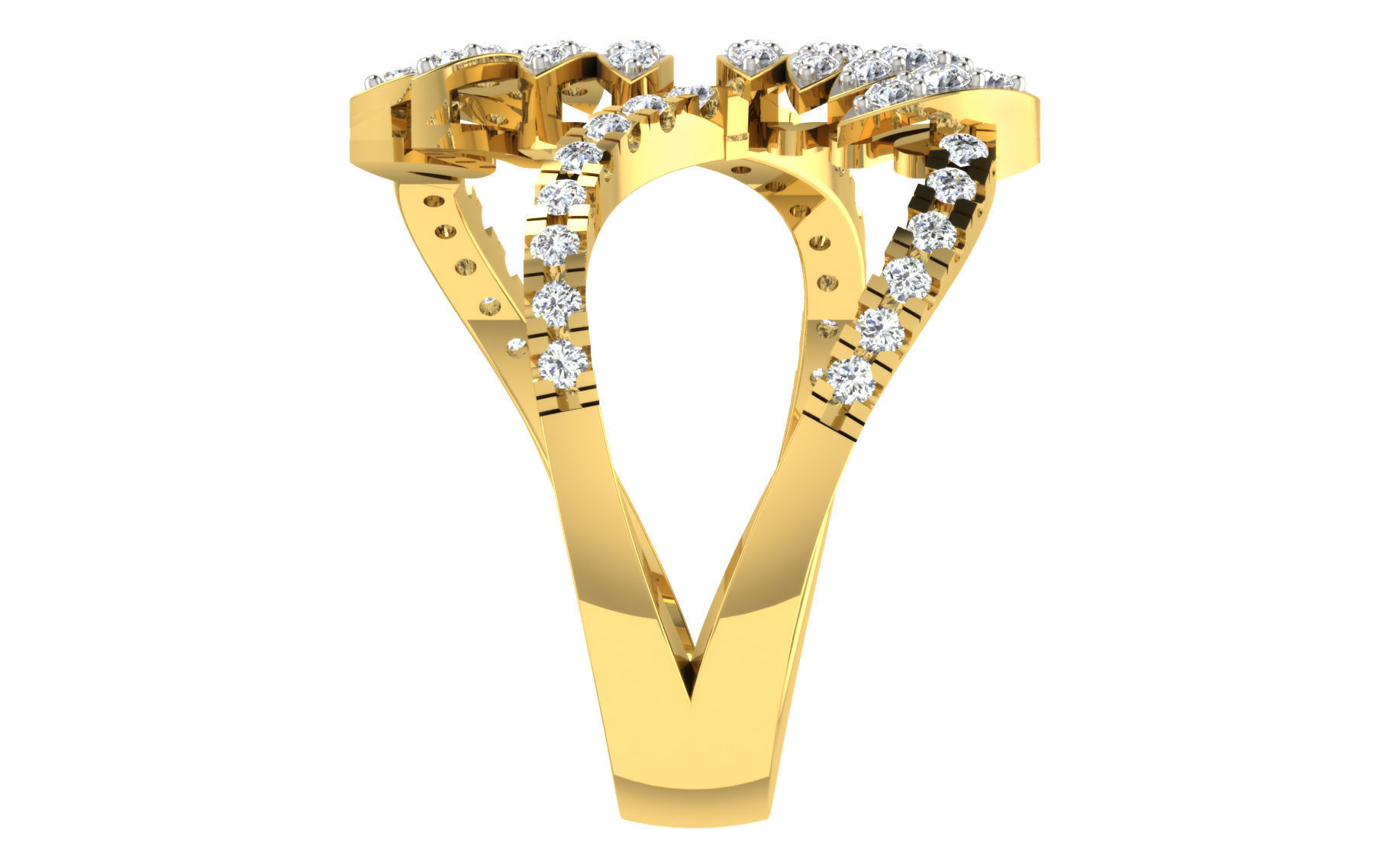 Women ring 3dm stl render detail 3D print model 3D print model_4