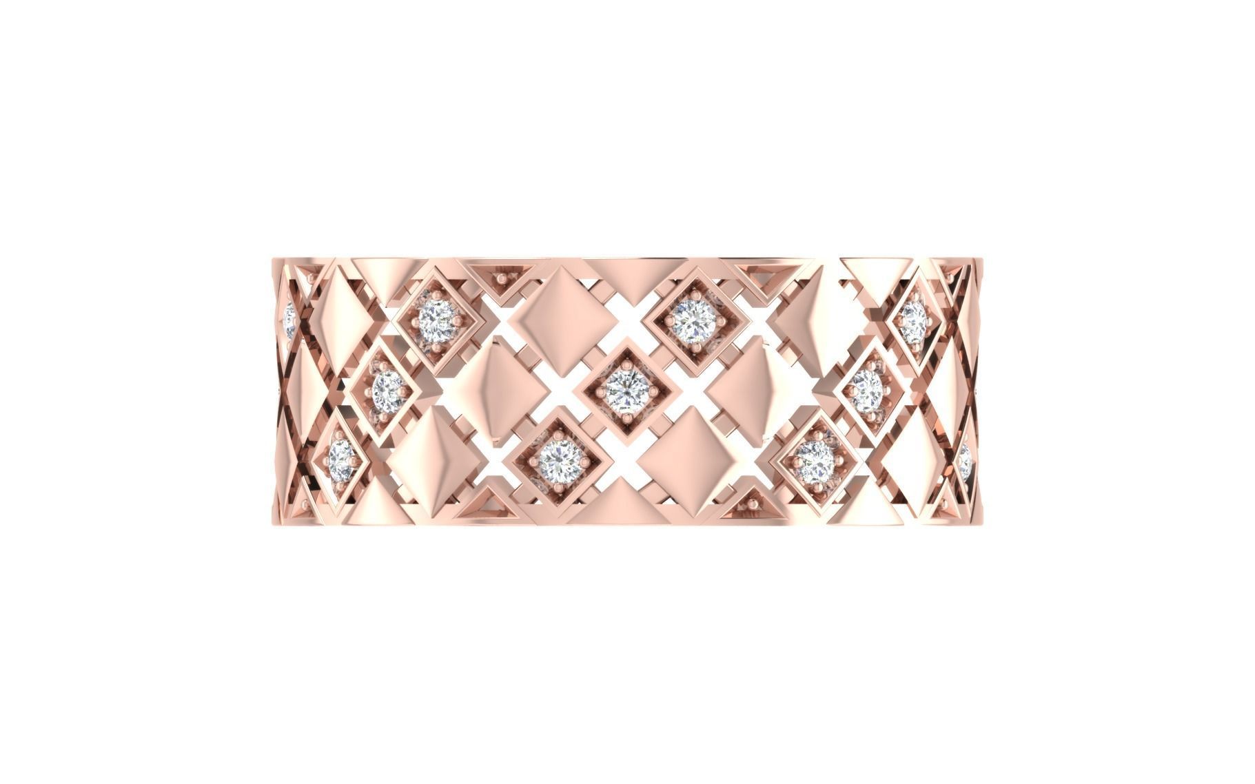 Women ring 3dm stl render detail 3D print model 3D print model_7