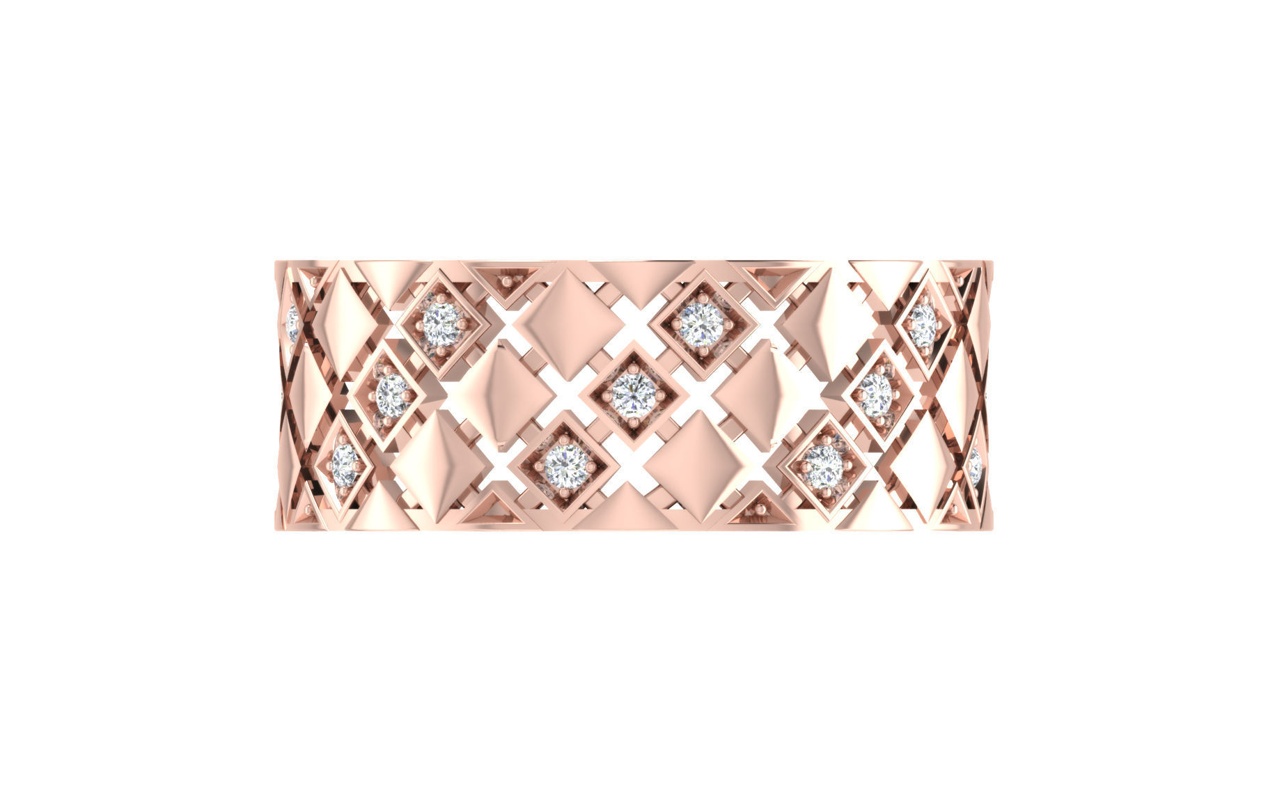 Women ring 3dm stl render detail 3D print model 3D print model_6