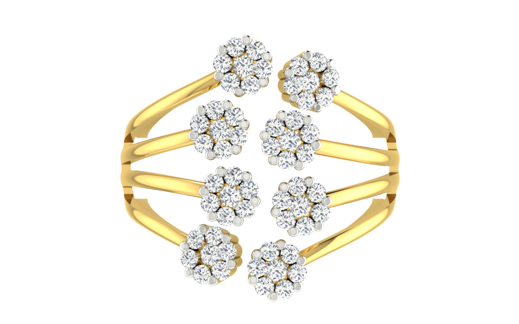 Women ring 3dm stl render detail 3D print model 3D print model_6