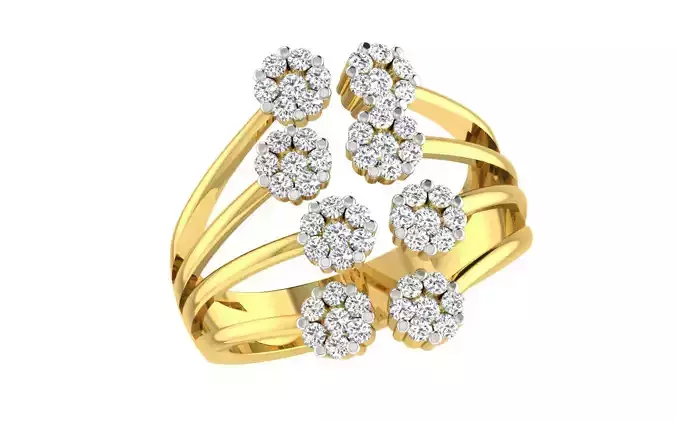 Women ring 3dm stl render detail 3D print model