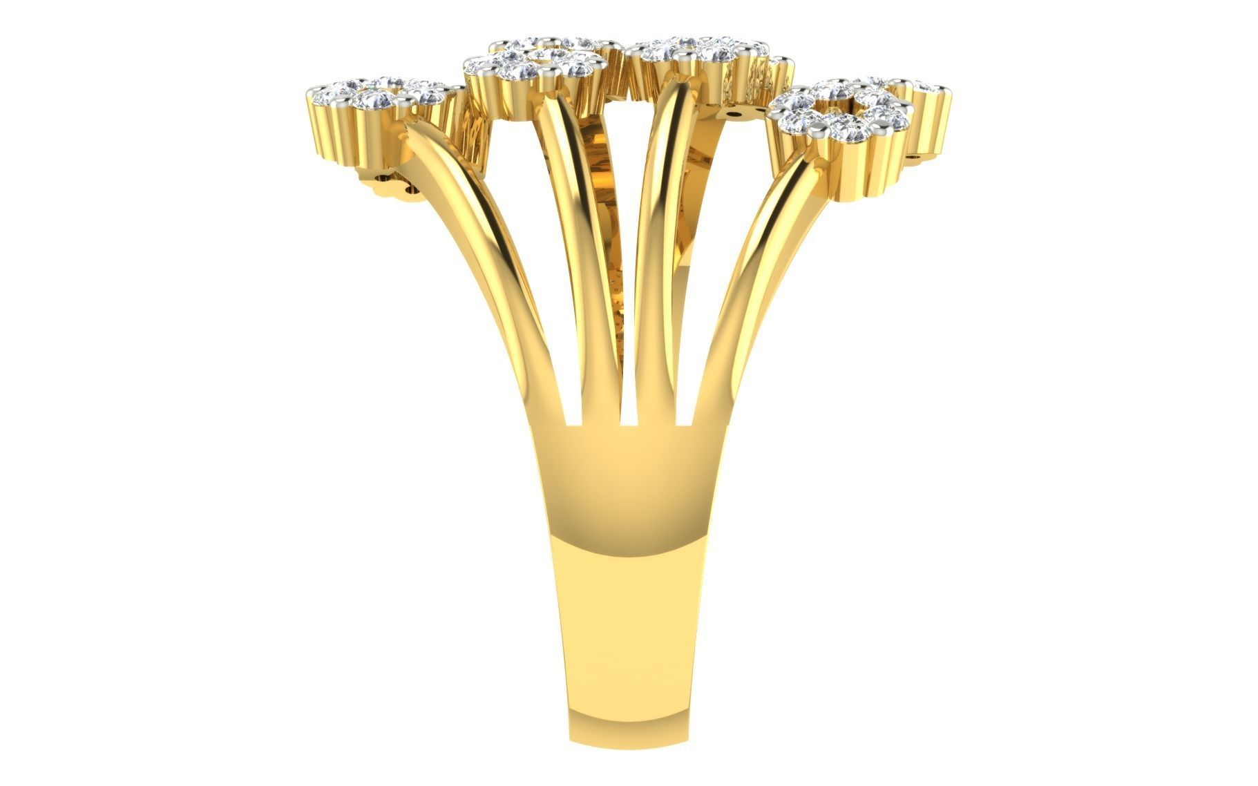 Women ring 3dm stl render detail 3D print model 3D print model_5