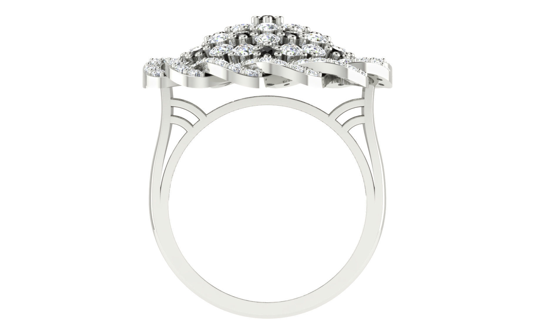 Women ring 3dm stl render detail 3D print model 3D print model_2