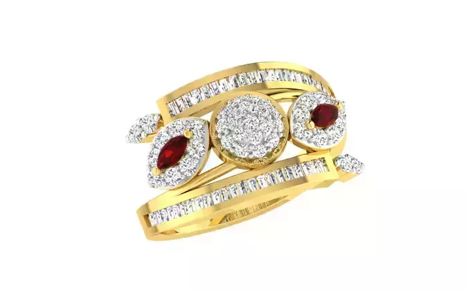 Women ring 3dm stl render detail 3D print model