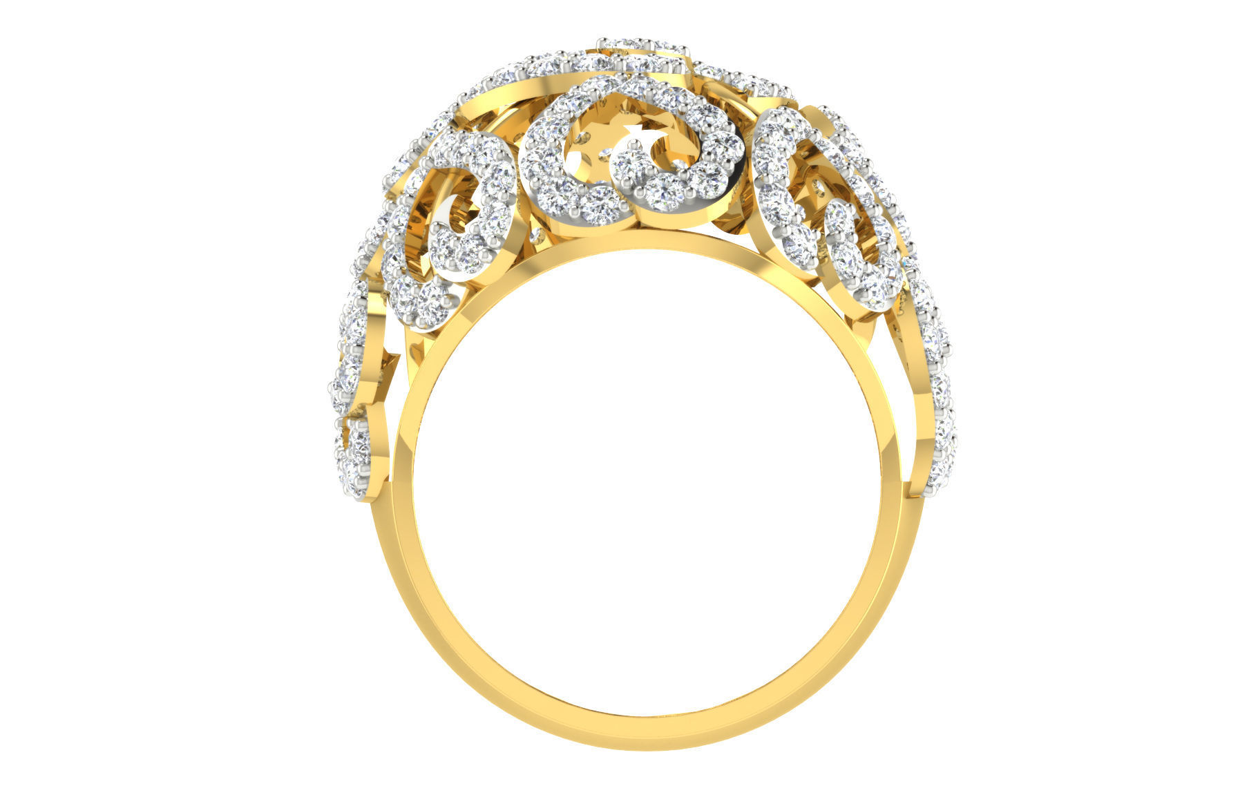 Women ring 3dm stl render detail 3D print model 3D print model_2