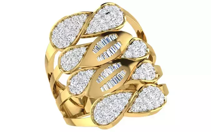 Women ring 3dm stl render detail 3D print model 3D print model