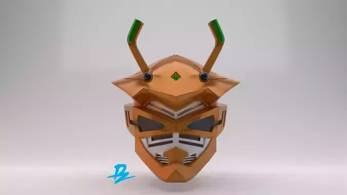 Mask Kamen Rider Scissors 3D print model