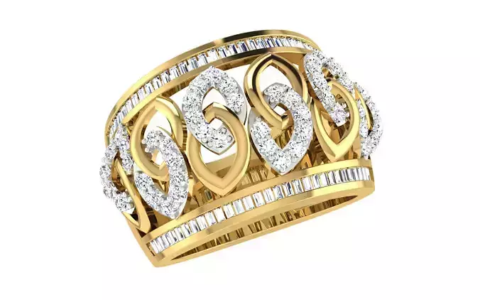 Women ring 3dm stl render detail 3D print model 3D print model
