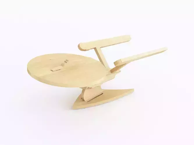 Spaceship wooden star trek ship