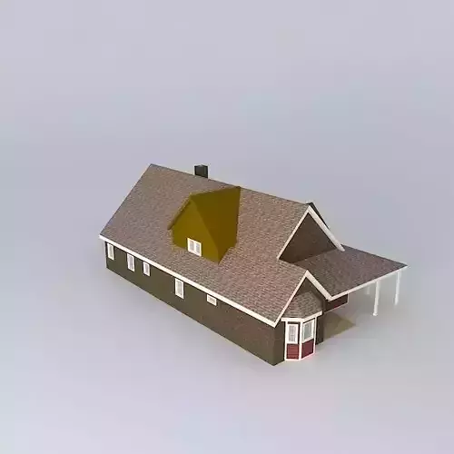 Skinney house Free 3D model