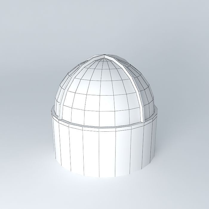 dome glass Free 3D model_3