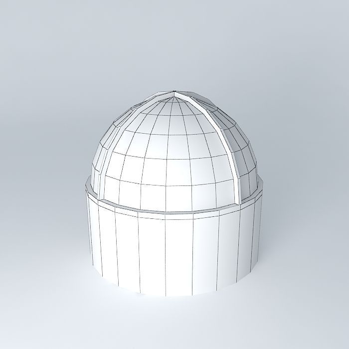 dome glass Free 3D model_4