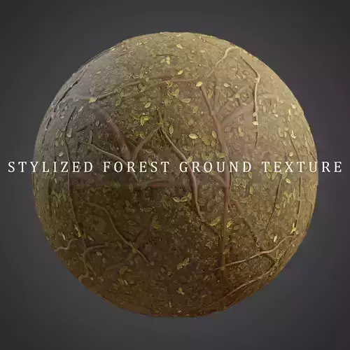Stylized Forest Ground PBR texture Texture