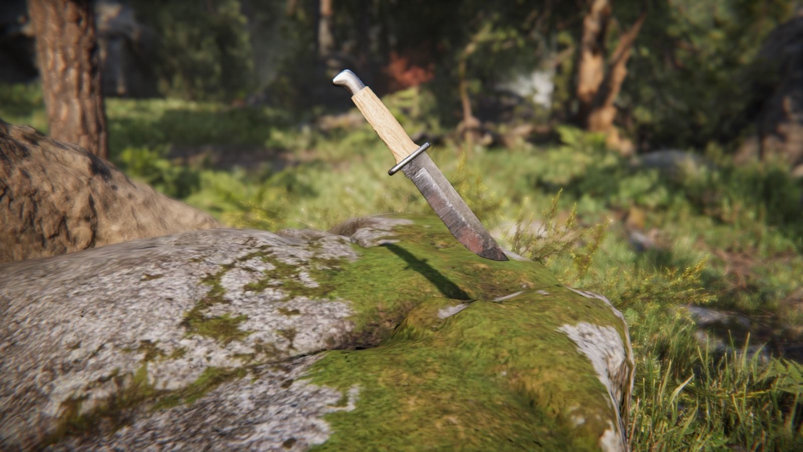 Improvised Weapons and Crafting Materials Low-poly 3D model_9