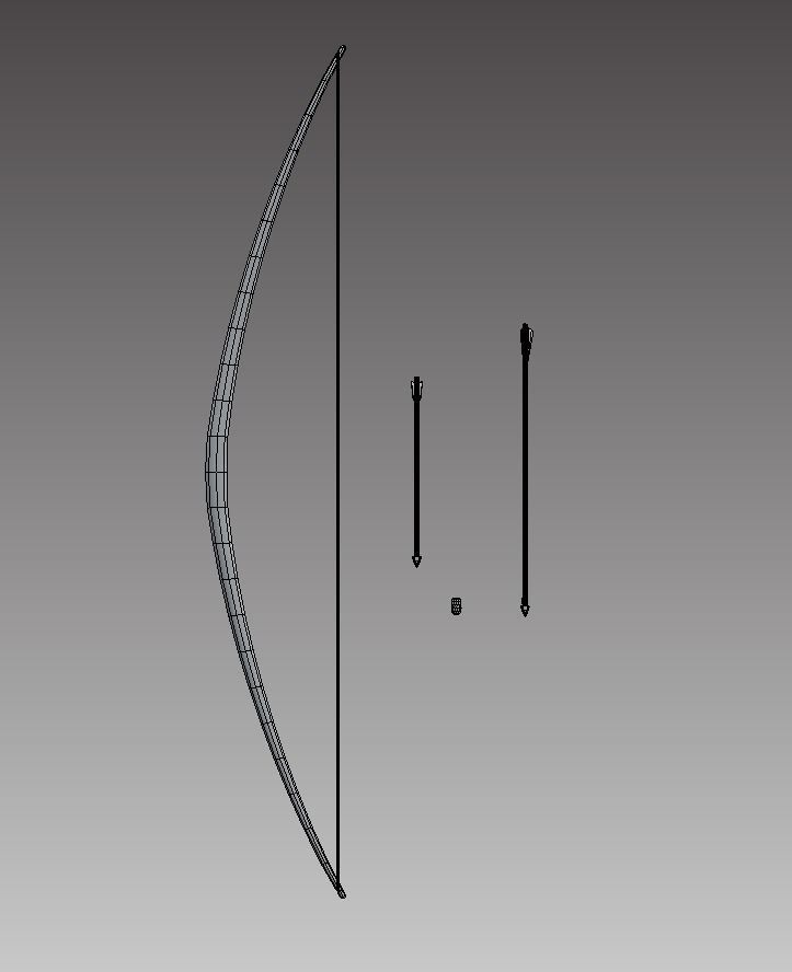 Improvised Weapons and Crafting Materials Low-poly 3D model_20