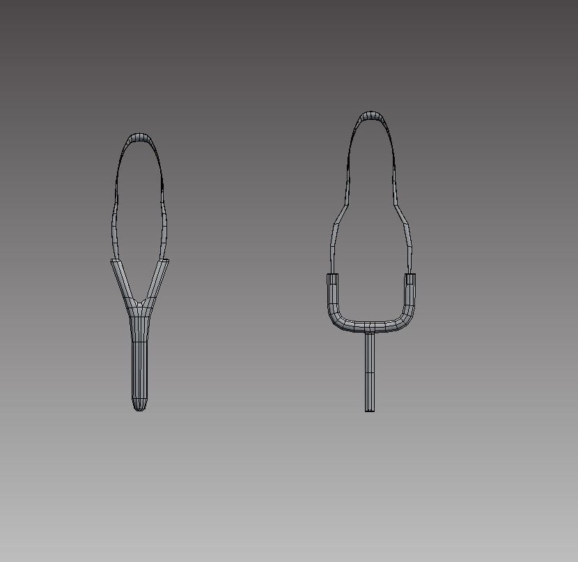 Improvised Weapons and Crafting Materials Low-poly 3D model_19