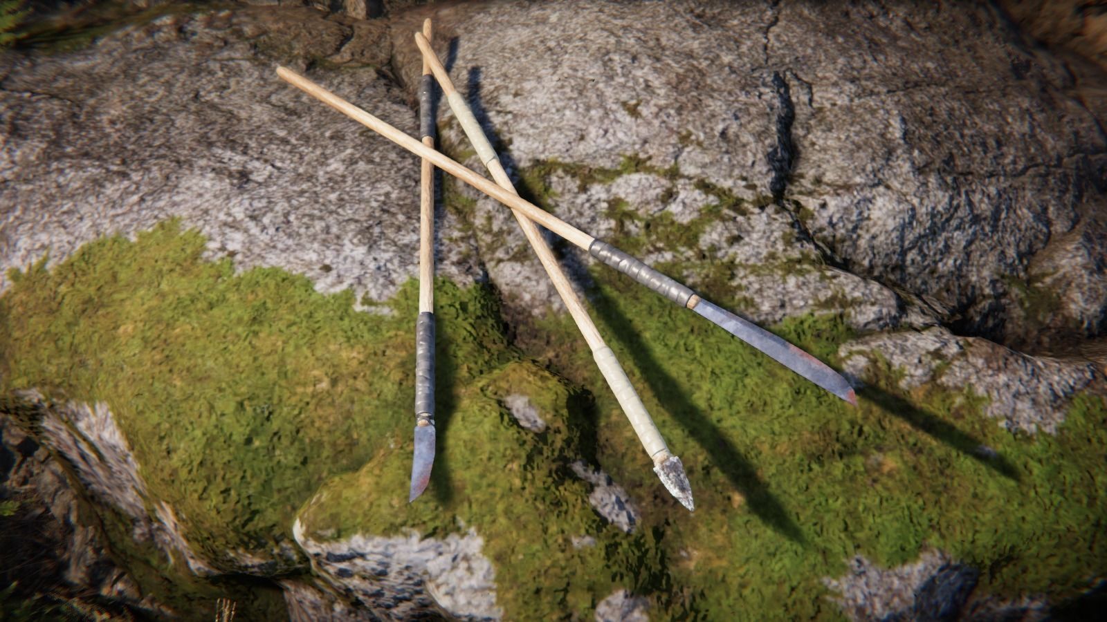 Improvised Weapons and Crafting Materials Low-poly 3D model_10