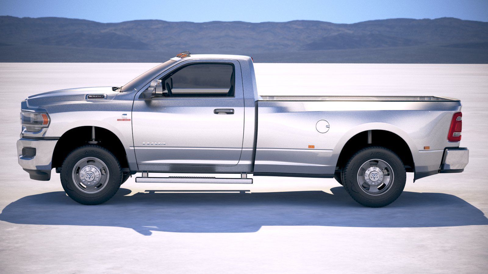 Ram 3500 HD single cab 2019 3D model_6