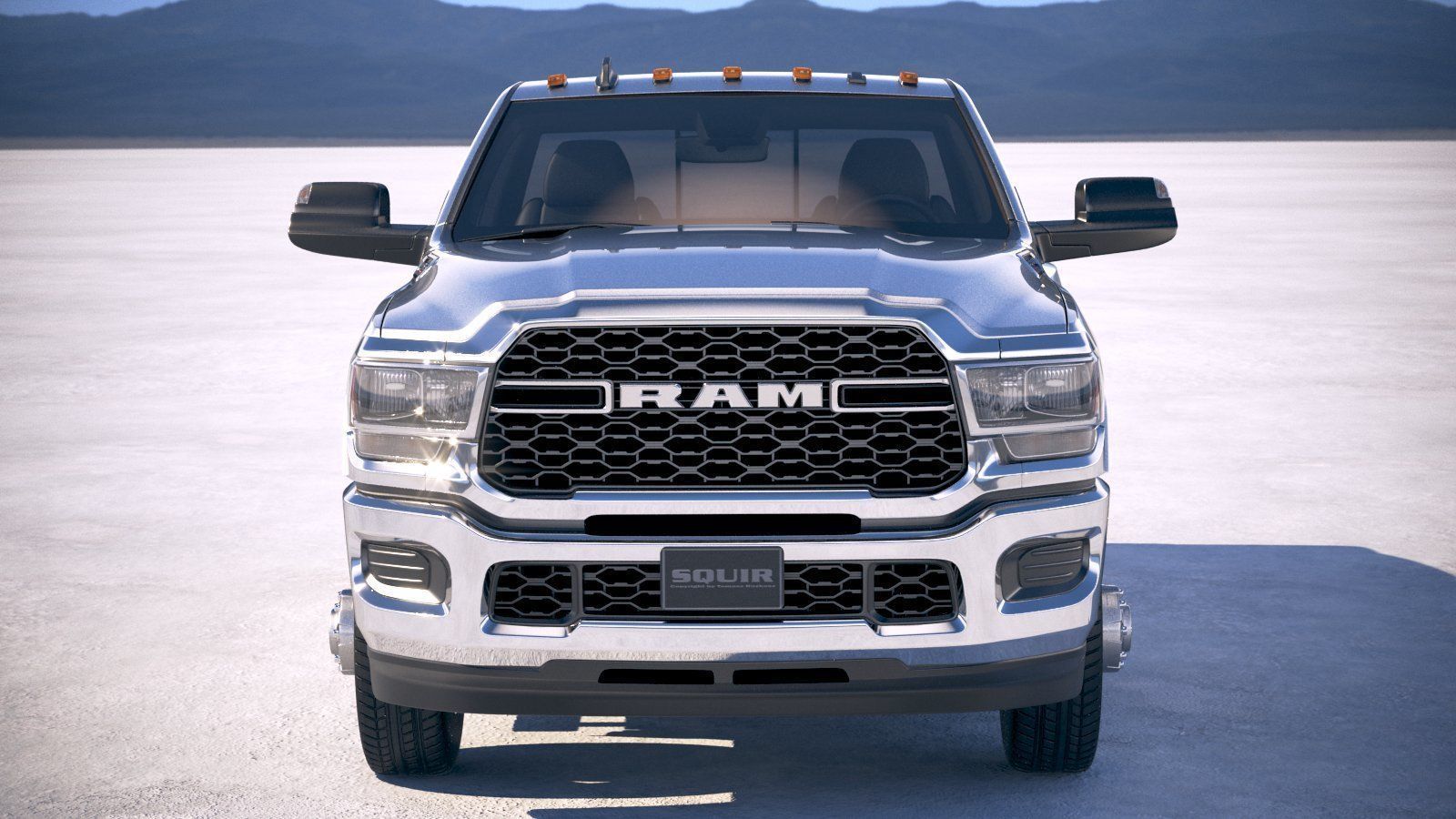 Ram 3500 HD single cab 2019 3D model_9