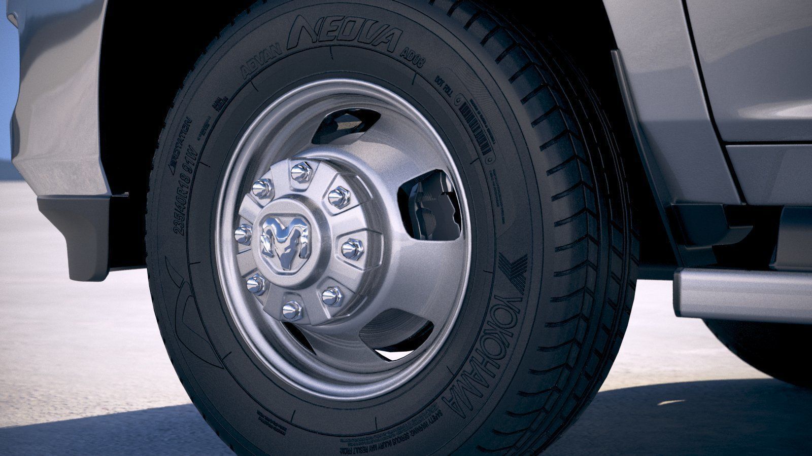 Ram 3500 HD single cab 2019 3D model_14