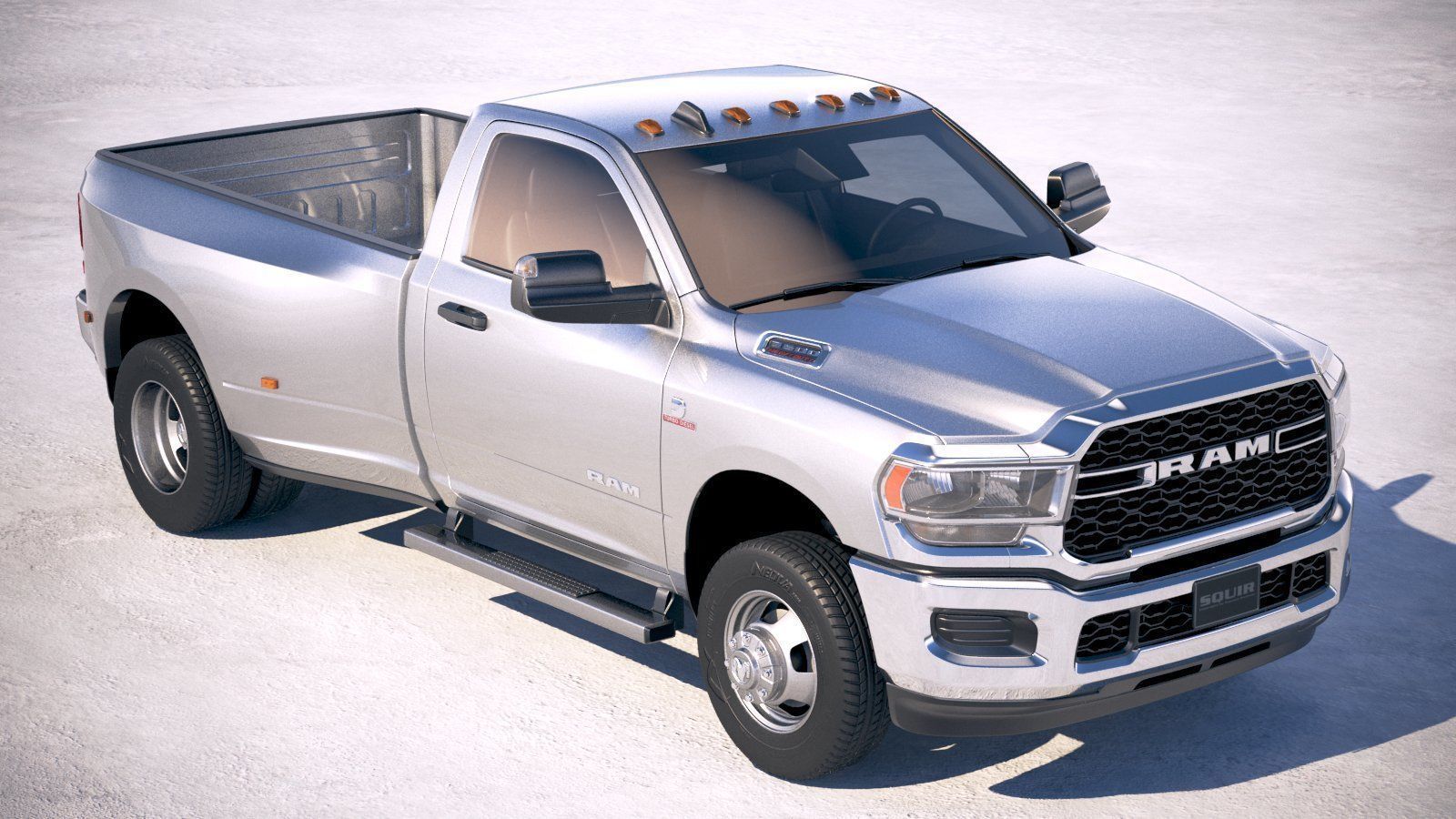 Ram 3500 HD single cab 2019 3D model_11