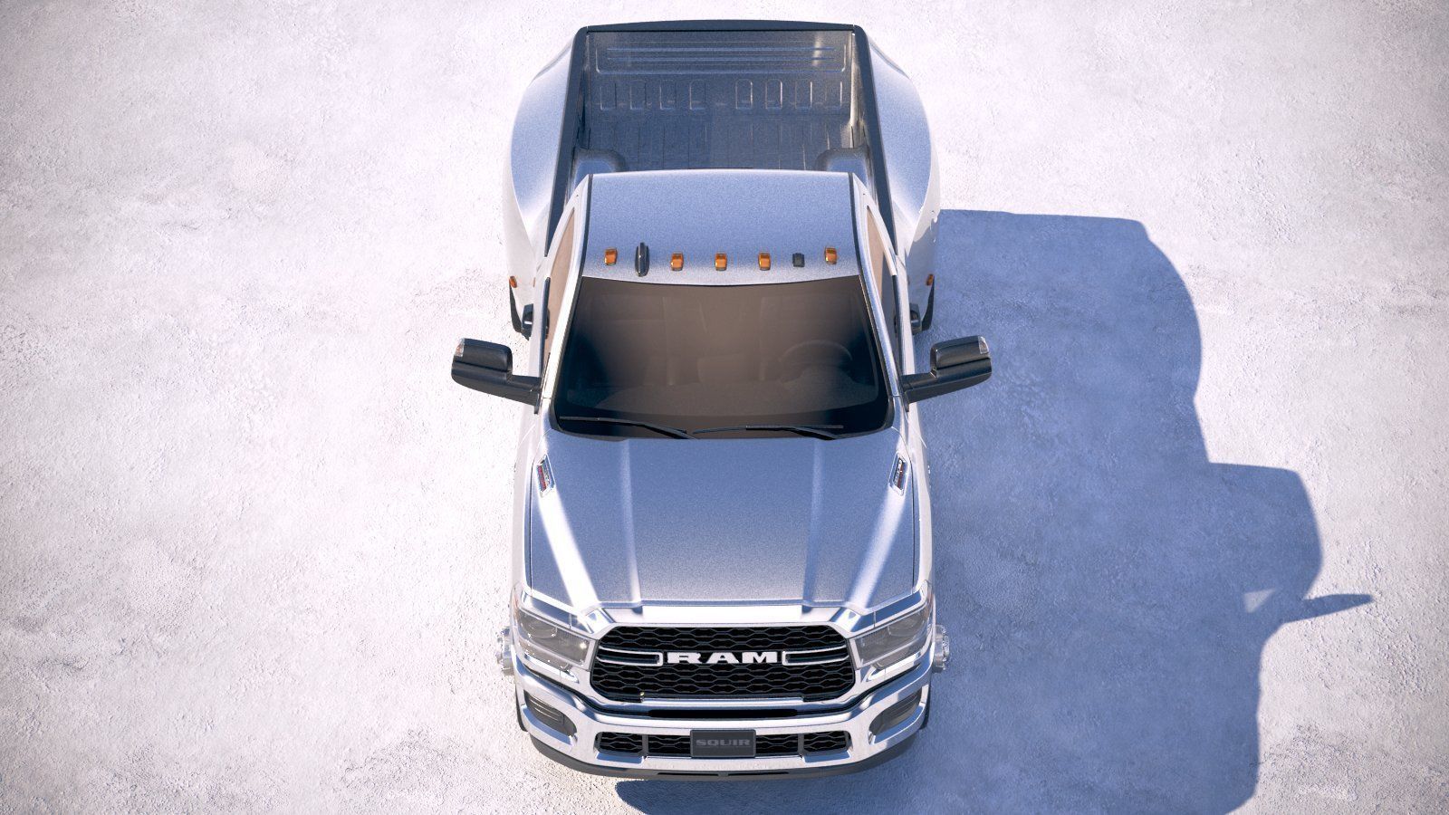 Ram 3500 HD single cab 2019 3D model_8