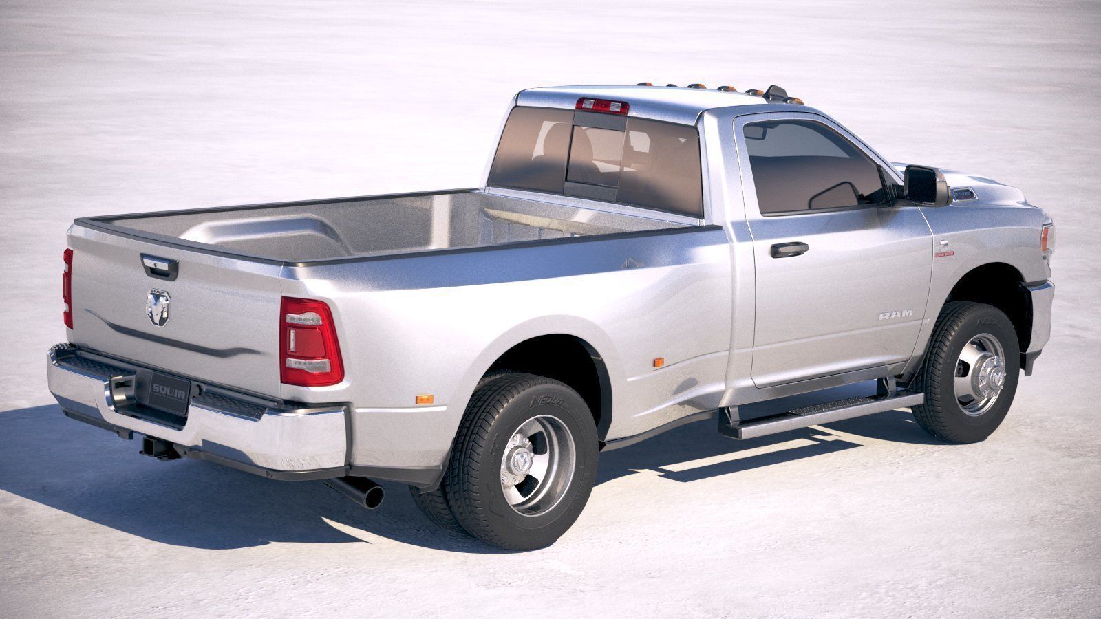 Ram 3500 HD single cab 2019 3D model_4