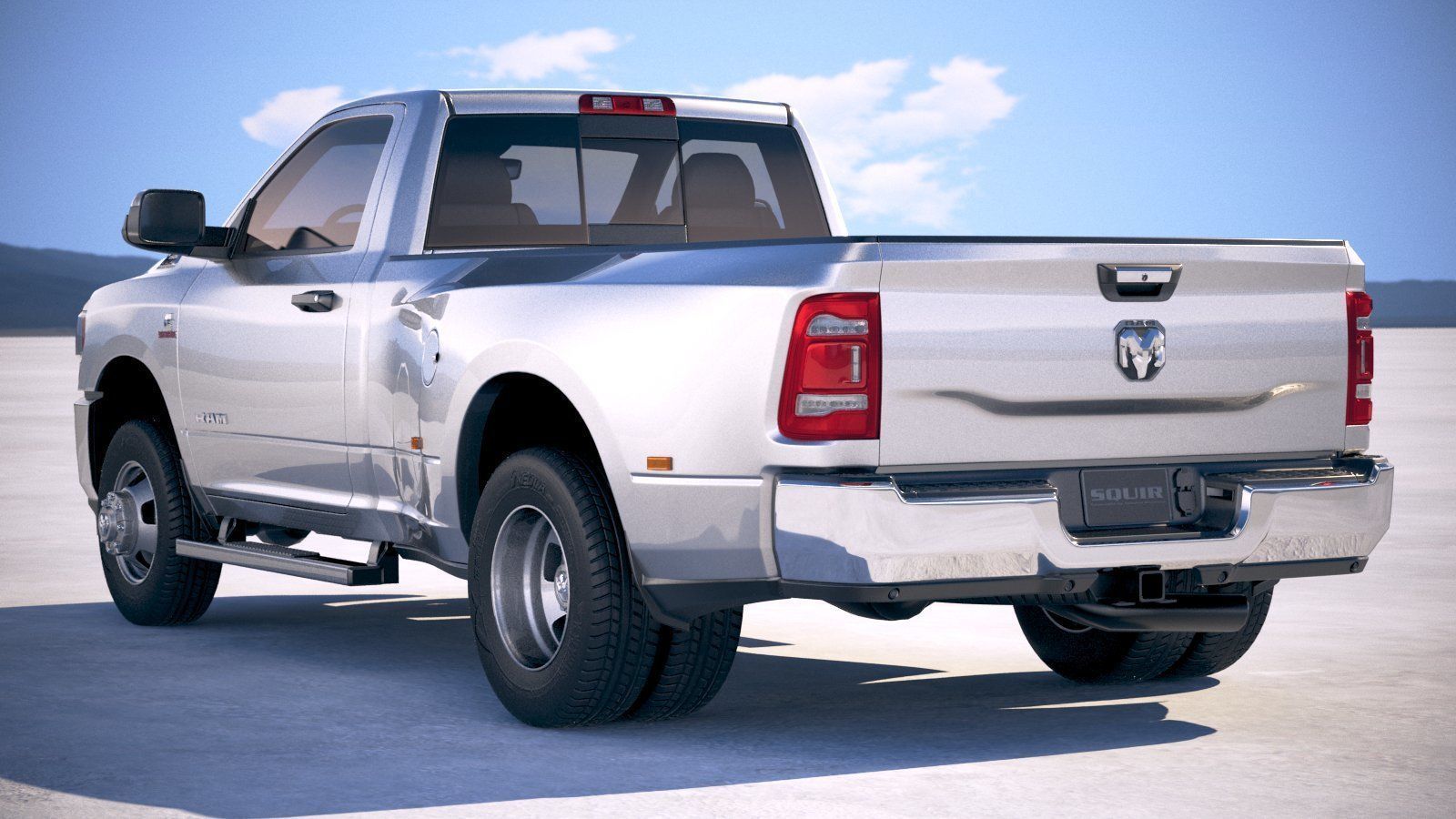 Ram 3500 HD single cab 2019 3D model_13