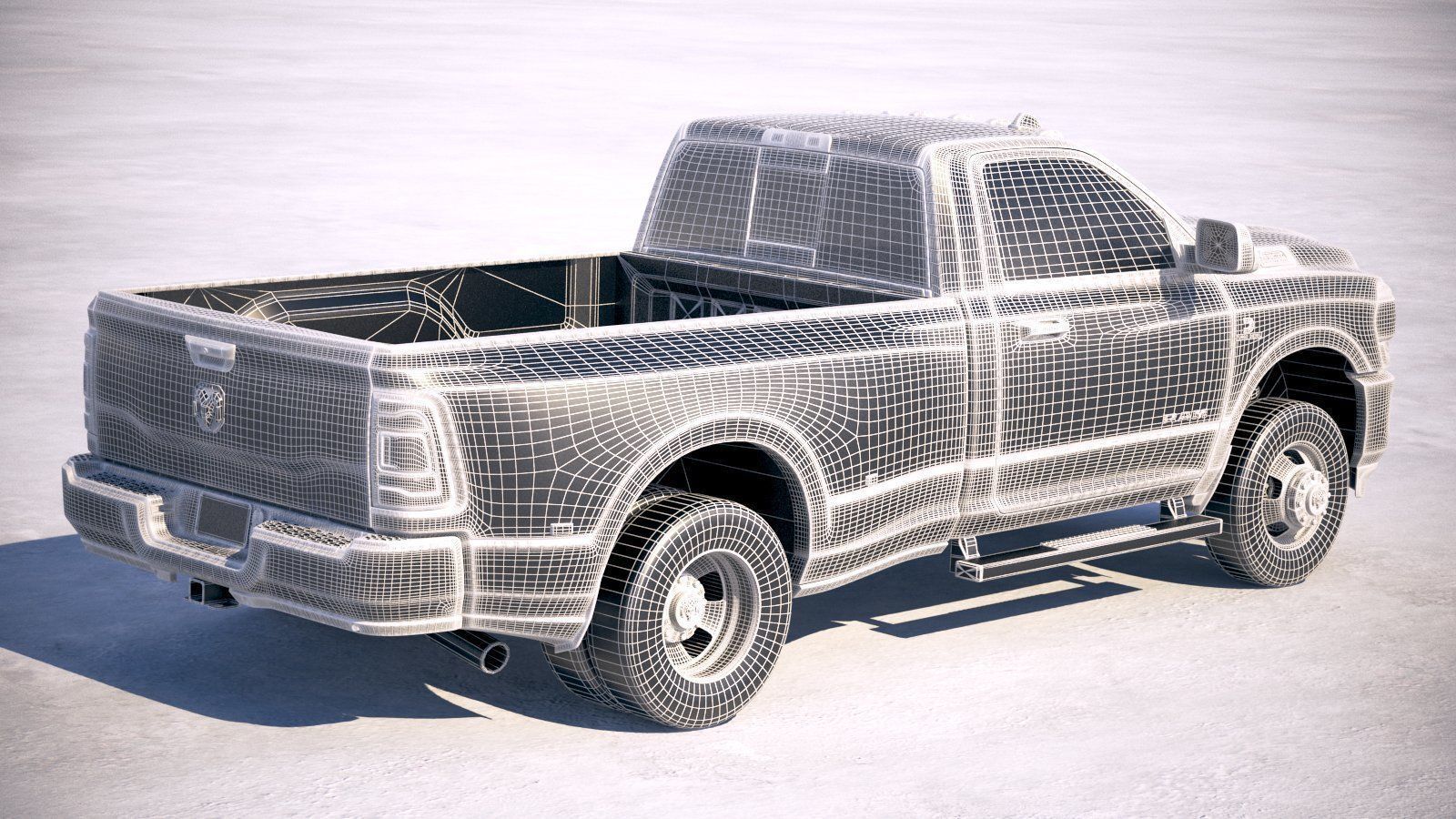 Ram 3500 HD single cab 2019 3D model_25