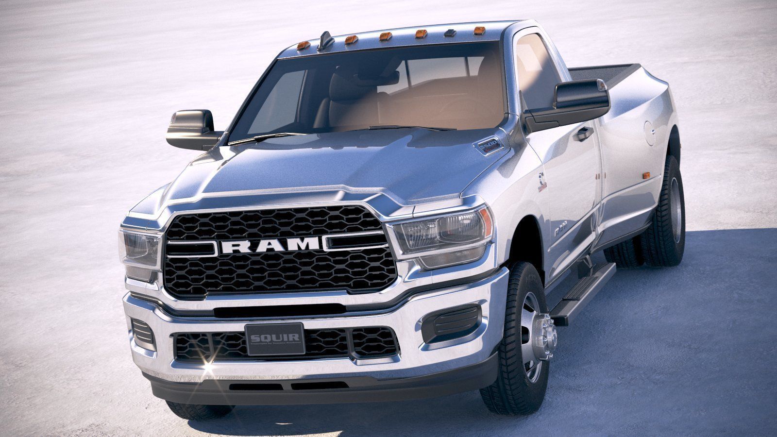 Ram 3500 HD single cab 2019 3D model_1