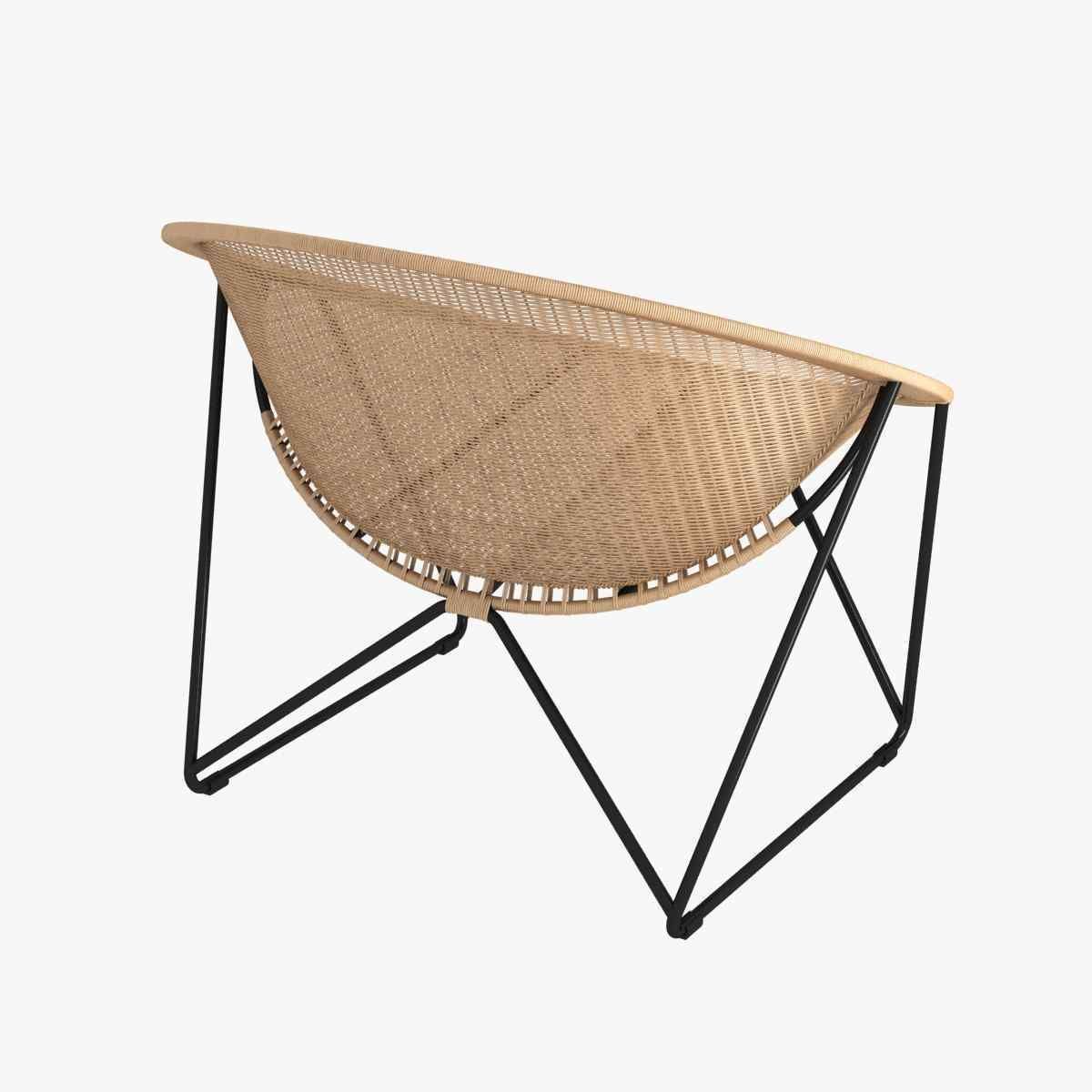 Yuzuru Yamakawa Fauteuil de jardin C317 noir  naturel 3d model 3D model_4