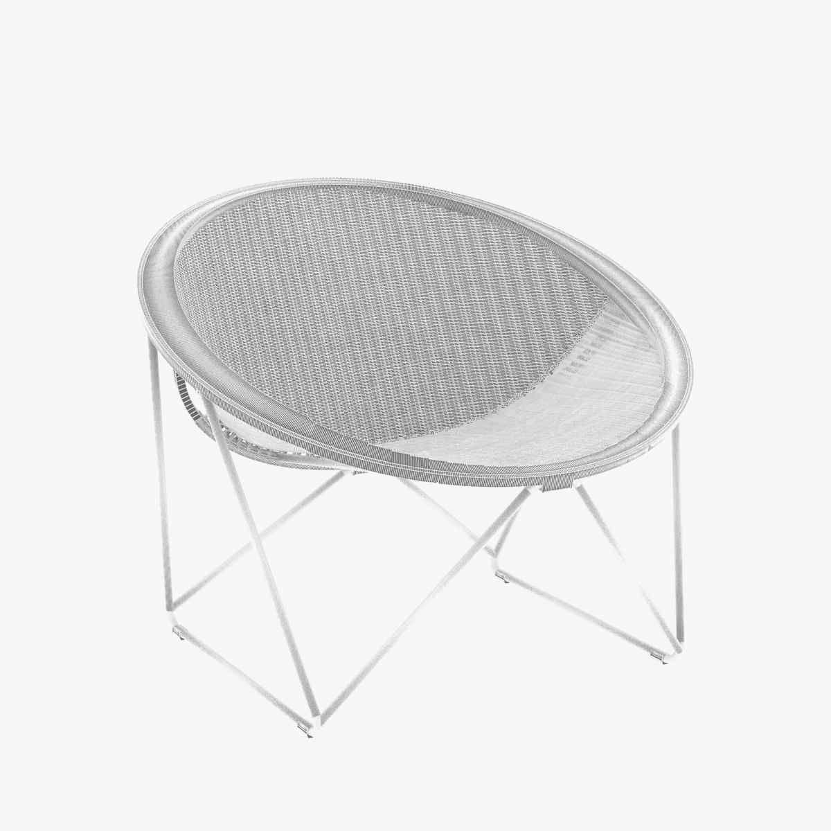 Yuzuru Yamakawa Fauteuil de jardin C317 noir  naturel 3d model 3D model_9