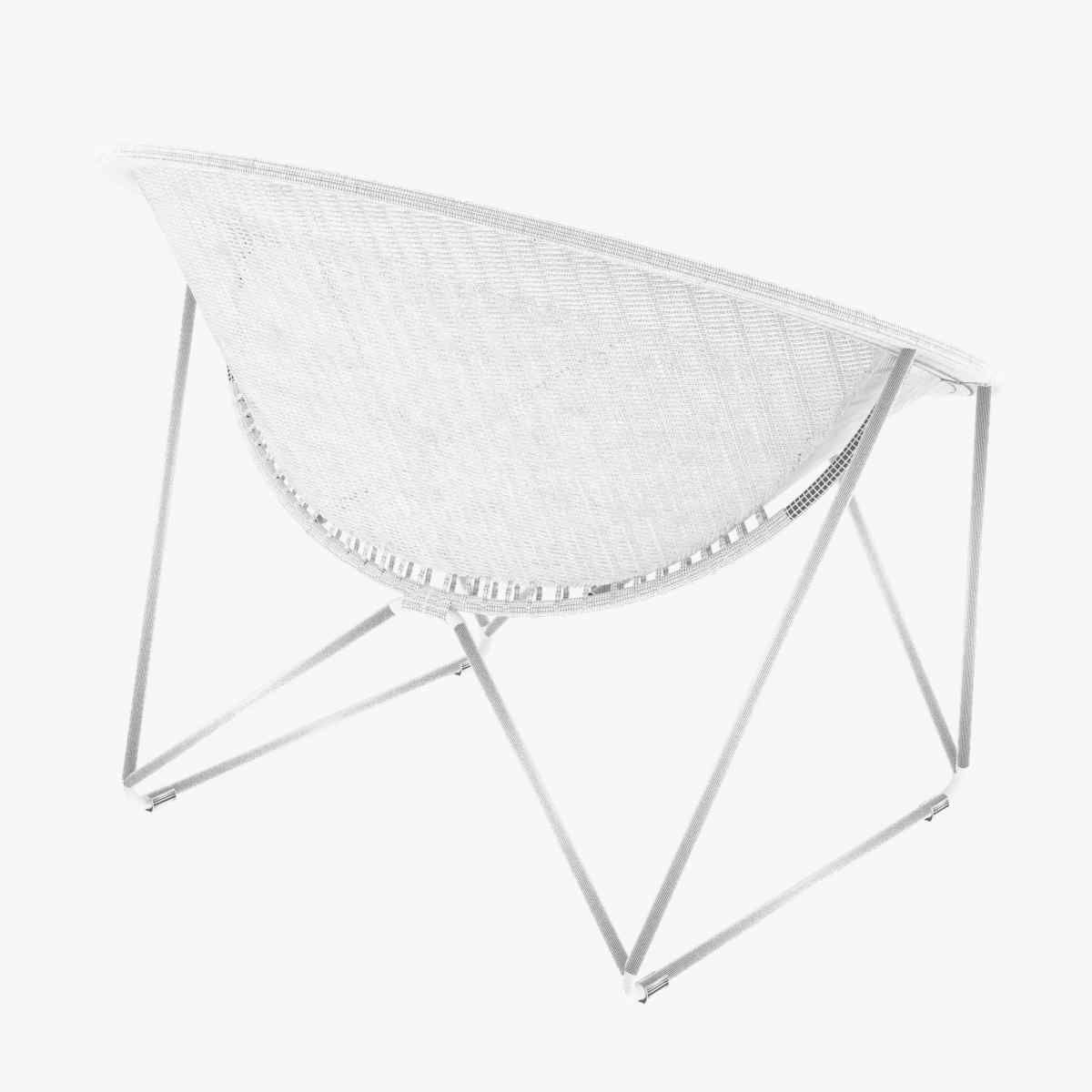 Yuzuru Yamakawa Fauteuil de jardin C317 noir  naturel 3d model 3D model_7