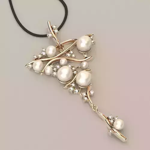 Pearl  Cross Pendant