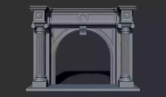 Classical fireplace