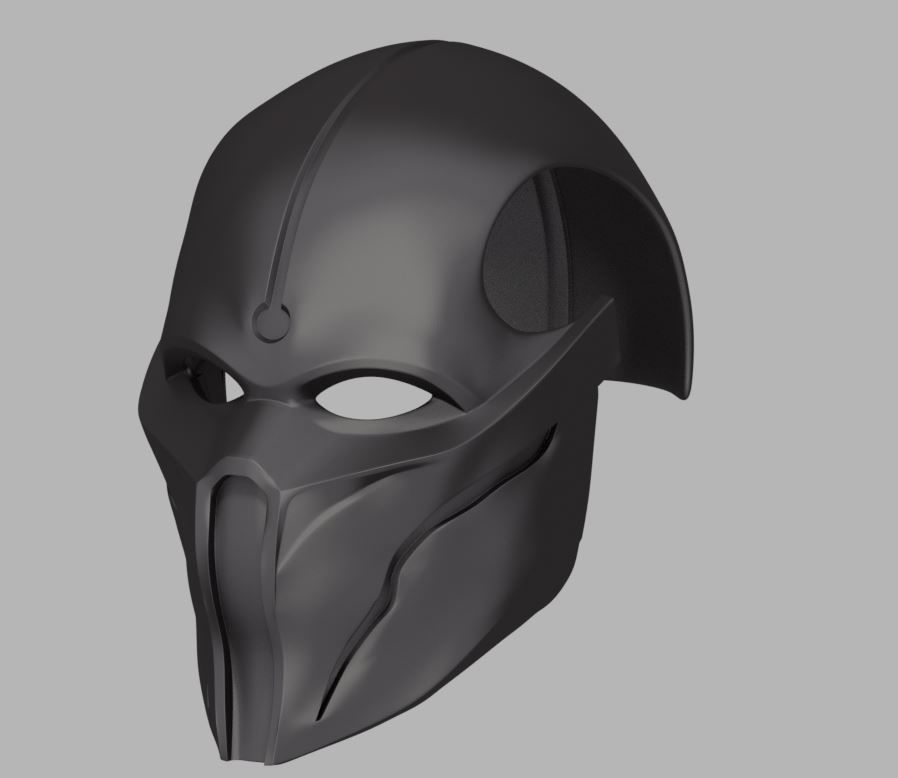 Noob Saibot mask for face from Mortal Kombat 11 3D print model_3