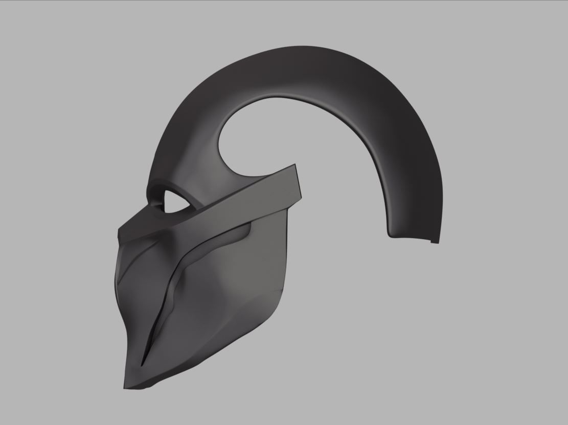 Noob Saibot mask for face from Mortal Kombat 11 3D print model_4