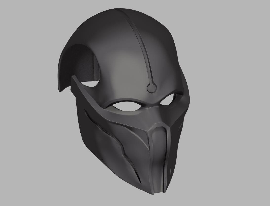 Noob Saibot mask for face from Mortal Kombat 11 3D print model_2