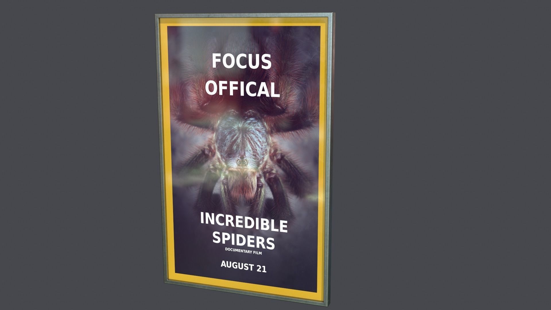 Posters advertisement Low-poly 3D model_11