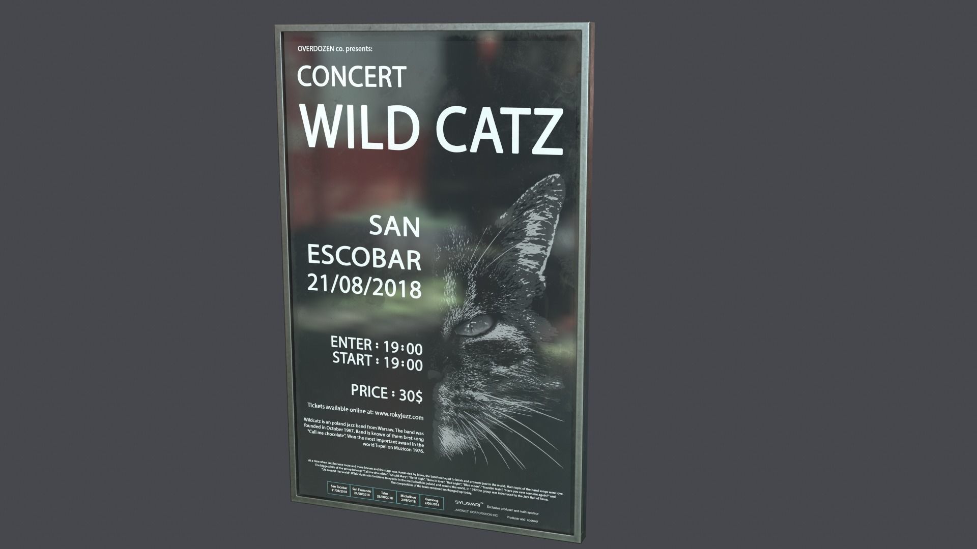 Posters advertisement Low-poly 3D model_9