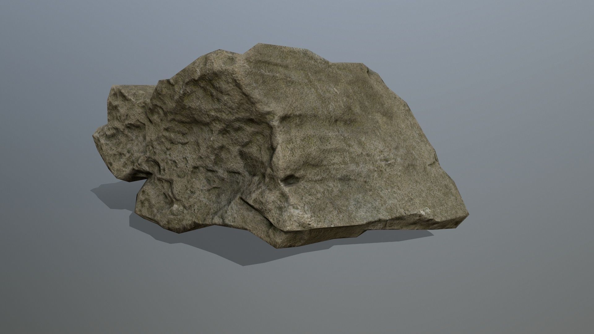 rocks set rock Low-poly 3D model_4