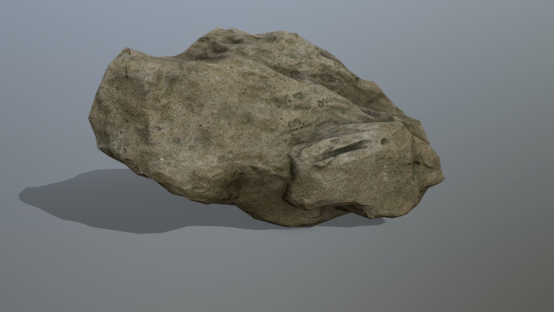 rocks set rock Low-poly 3D model_2