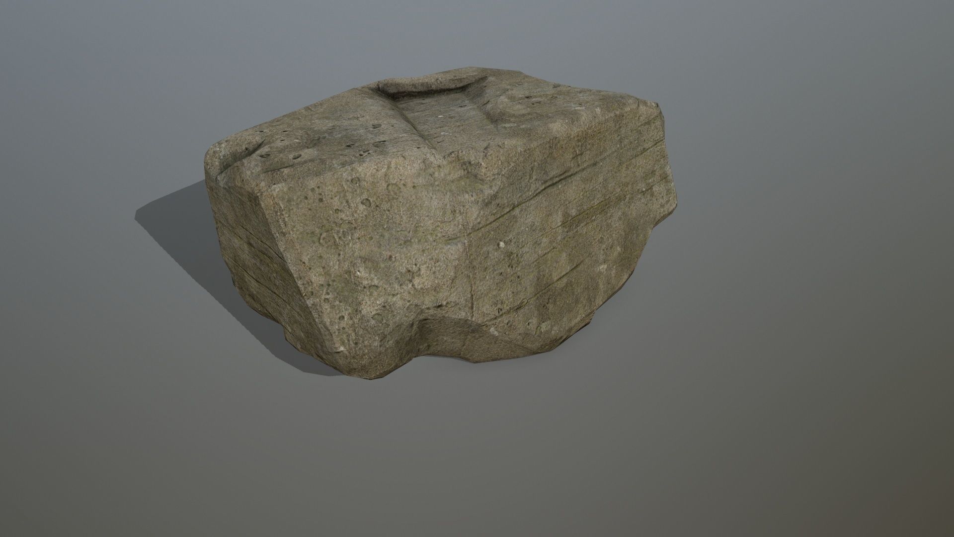 rocks set rock Low-poly 3D model_9