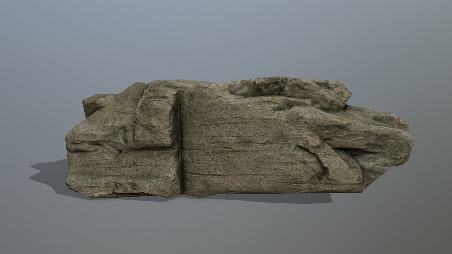 rocks set rock Low-poly 3D model_3