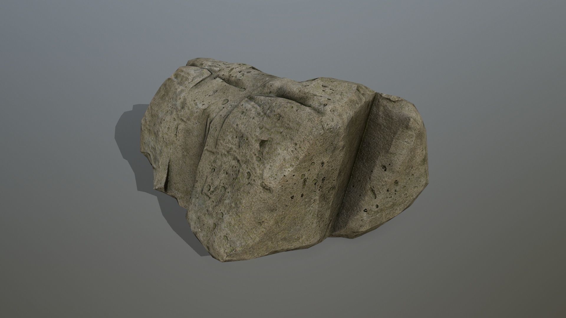 rocks set rock Low-poly 3D model_6