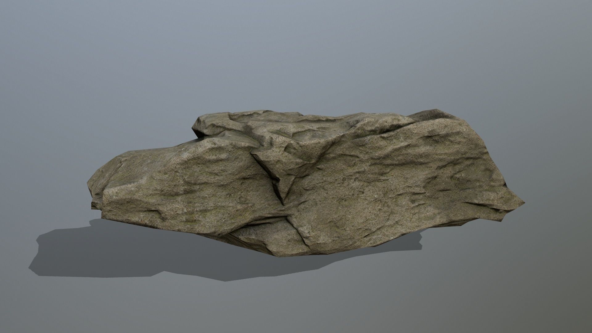 rocks set rock Low-poly 3D model_7
