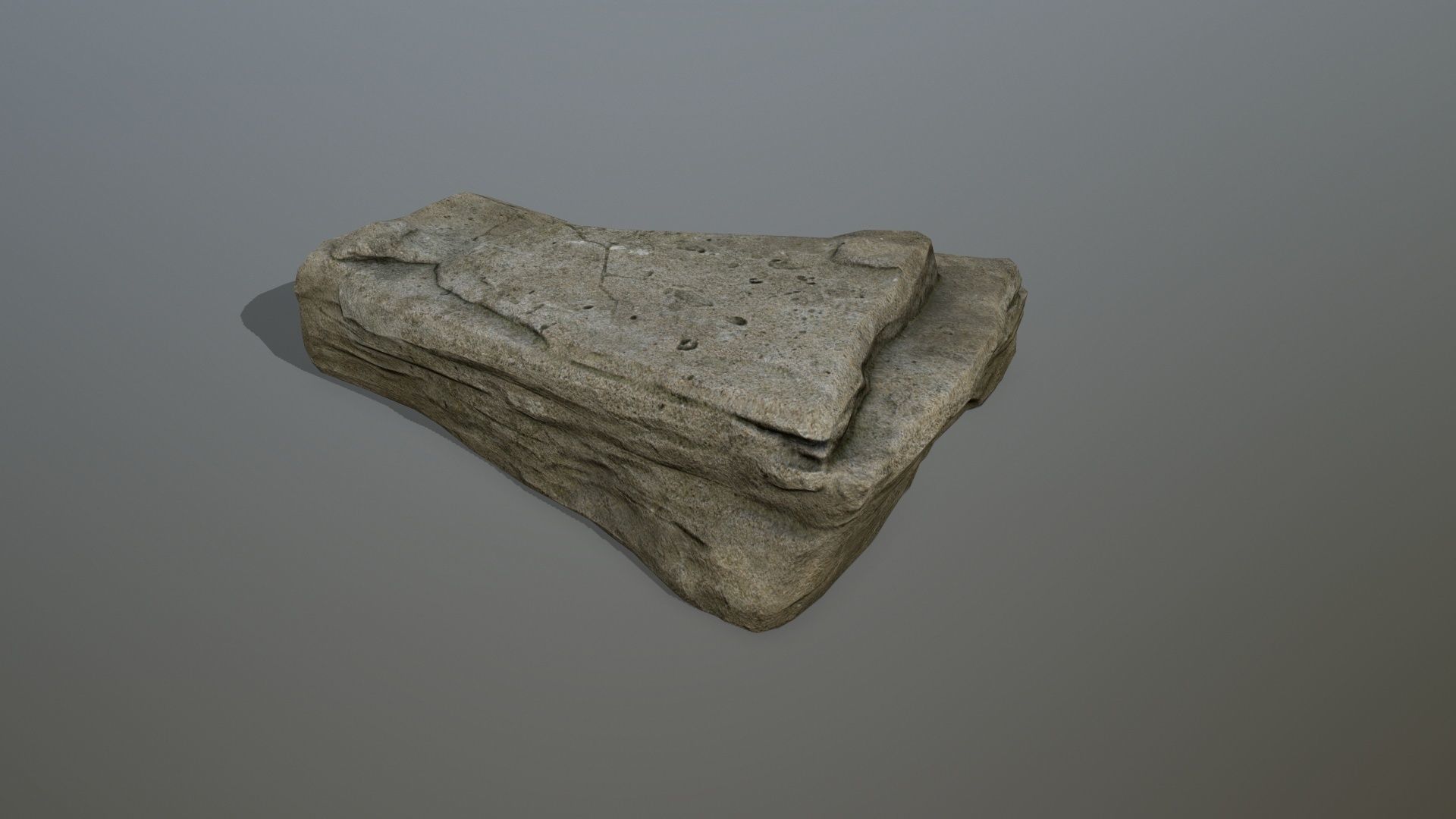 rocks set rock Low-poly 3D model_10