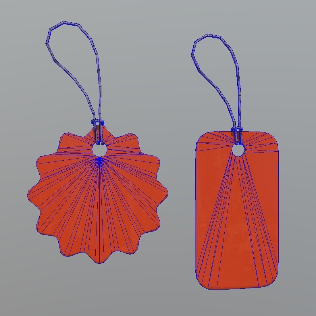 Price Tags 3 Low-poly 3D model_1